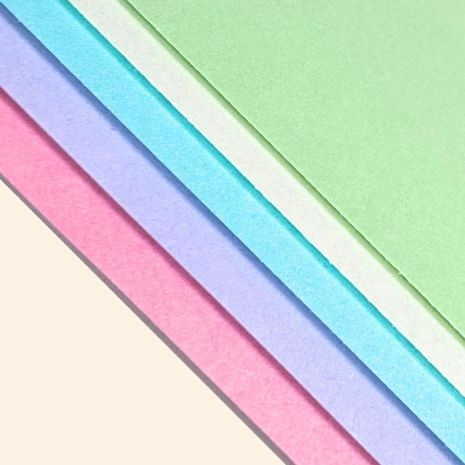 100 Sheets – A4 120gsm Clay Paper Colourful Coloured Paper 5 Colours