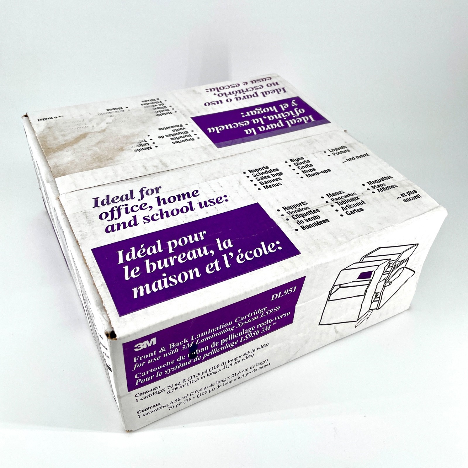 3M DL951 Dual Lamination Cartridge Refill for LS950 Heat