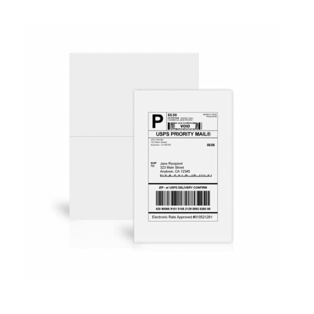 100-1000 Premium 8.5×5.5 Shipping Labels Half Sheet Self Adhesive 2 Per Sheet US