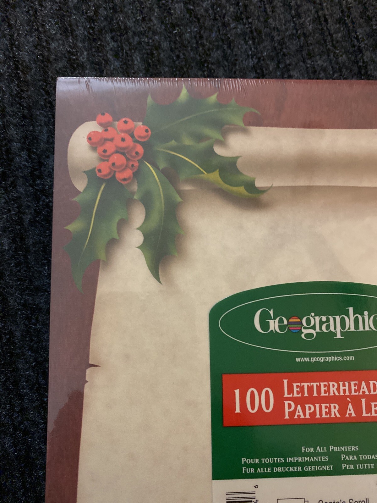 Geographics SANTA SCROLL Letterhead
