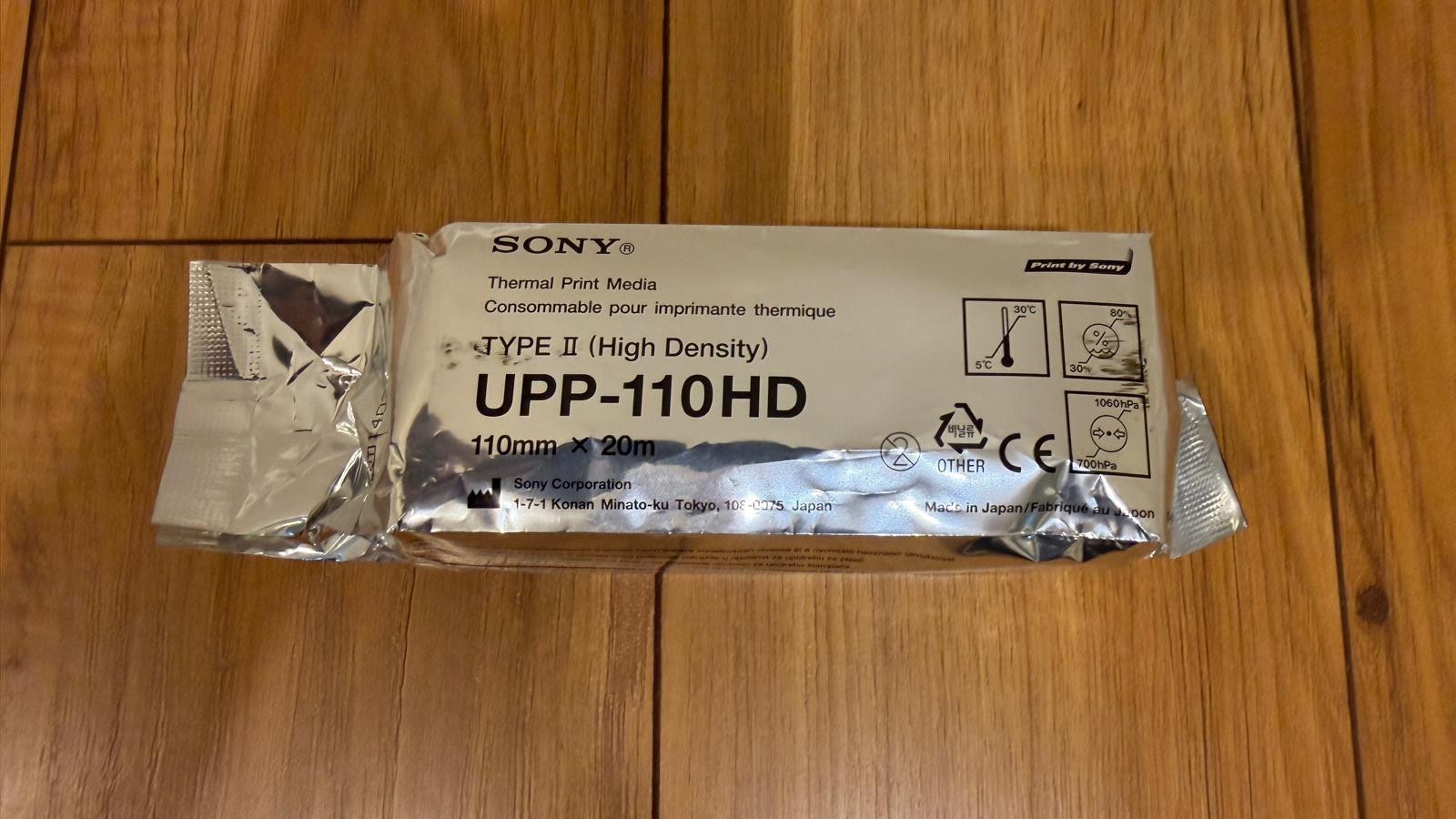 NEW Genuine/OEM SONY UPP-110HD Thermal Print Media -LOT of 3 ROLLS-