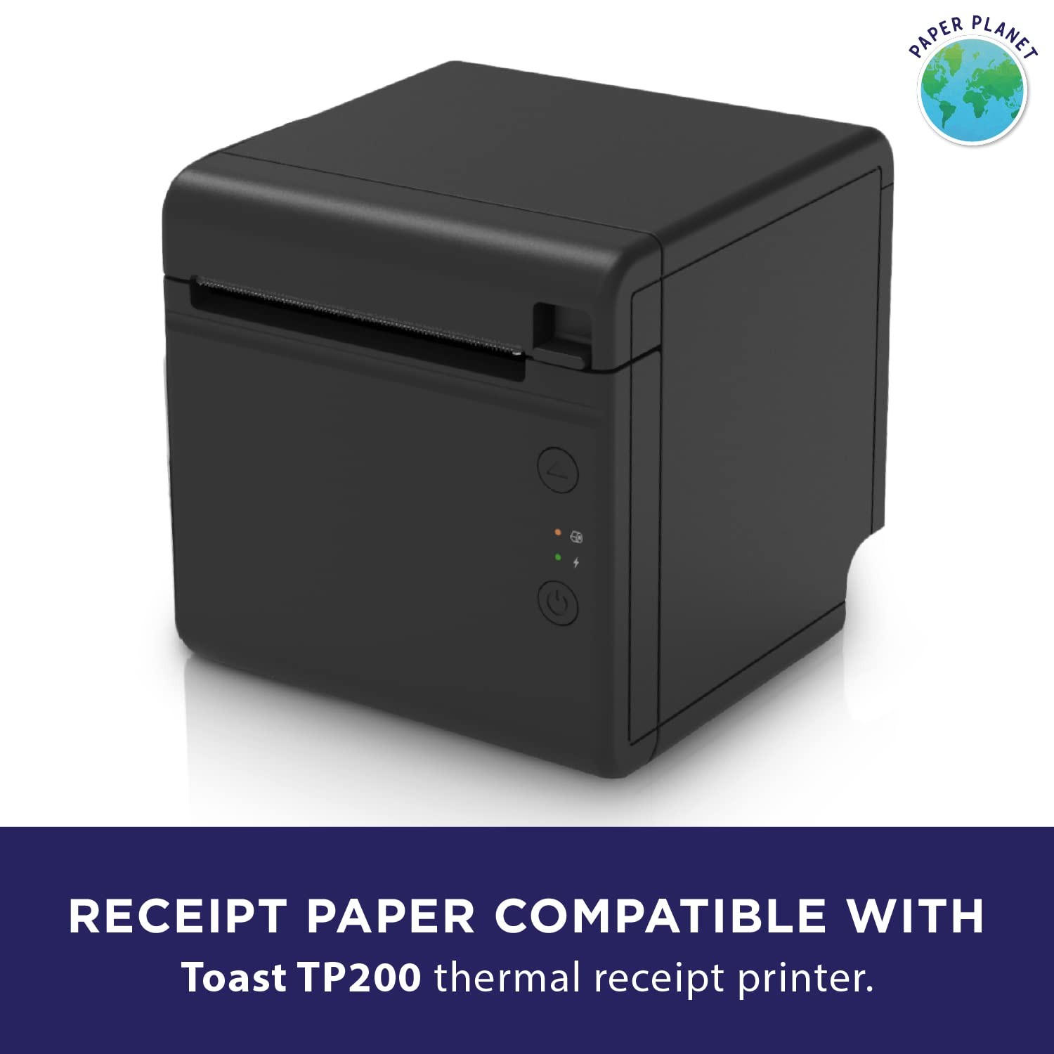 Thermal Paper for Toast TP200 Printer by Planet | 20 20 Rolls, White