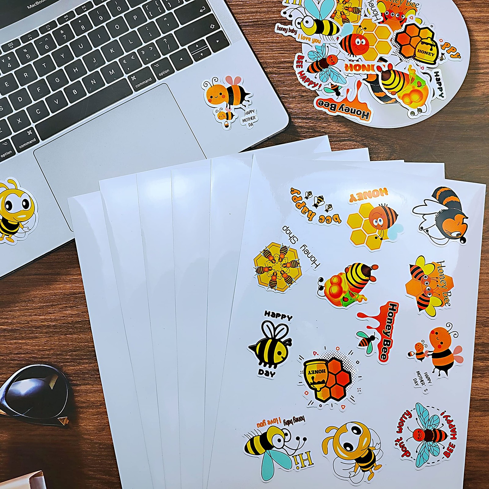 25 Sheets 100% Clear Vinyl Waterproof Sticker Paper Only for Laser Printers A…