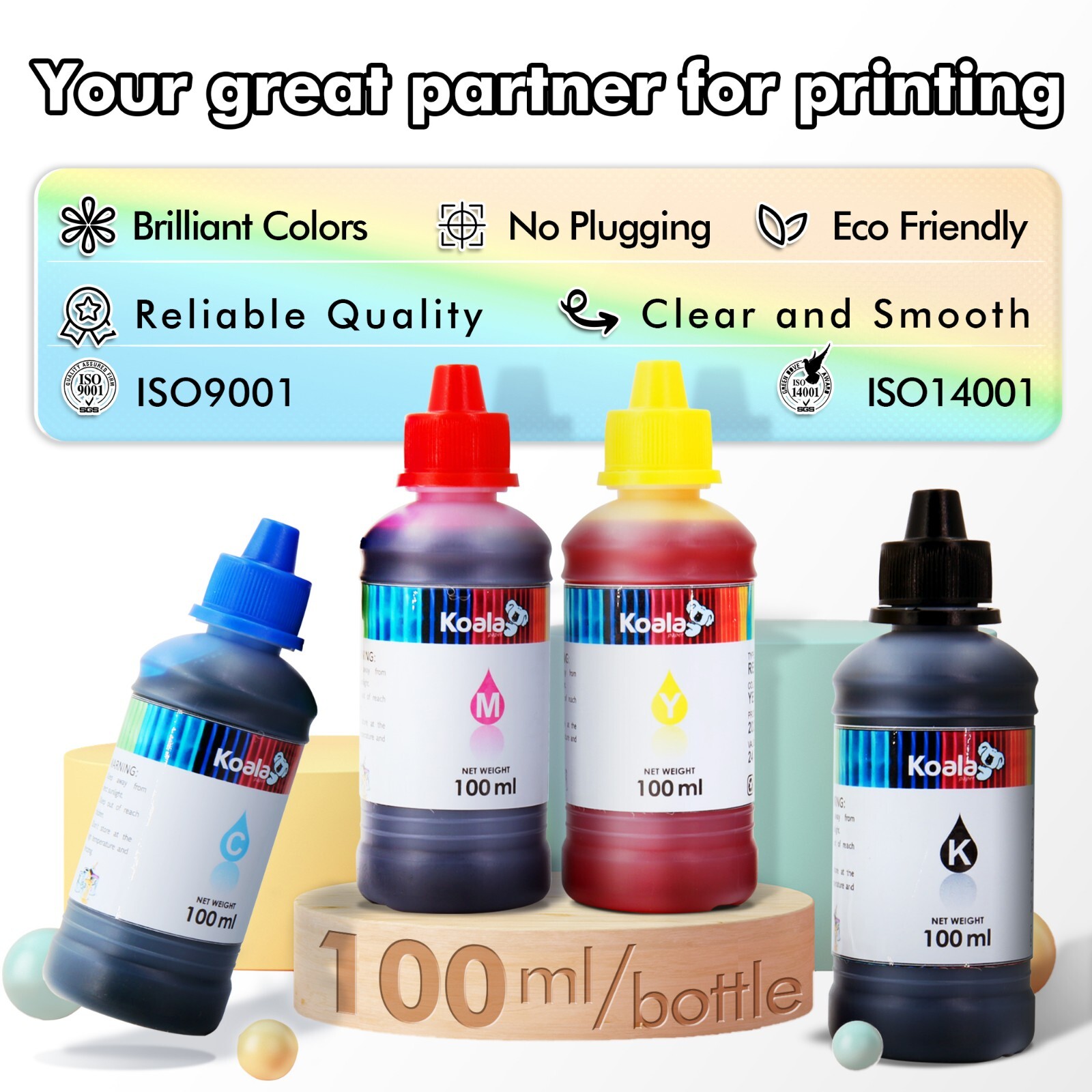 KOALA Ink Refill Kit Fit Epson Ink 212 288 XP-4105 4100 WF-2850 2830 XP 446 330