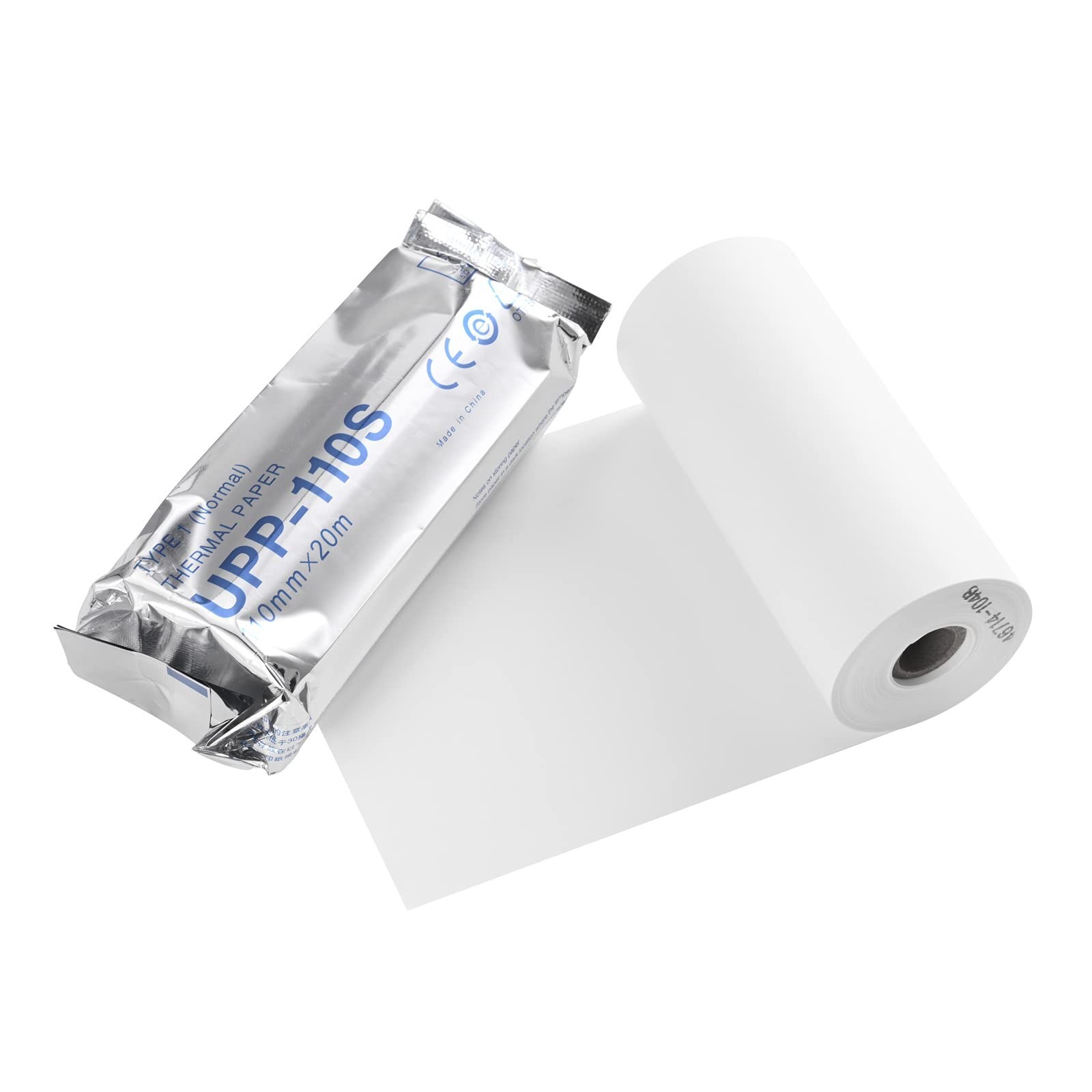 10 Rolls Black & White Thermal Ultrasound Paper Film 110mm x 20m – Type I Media