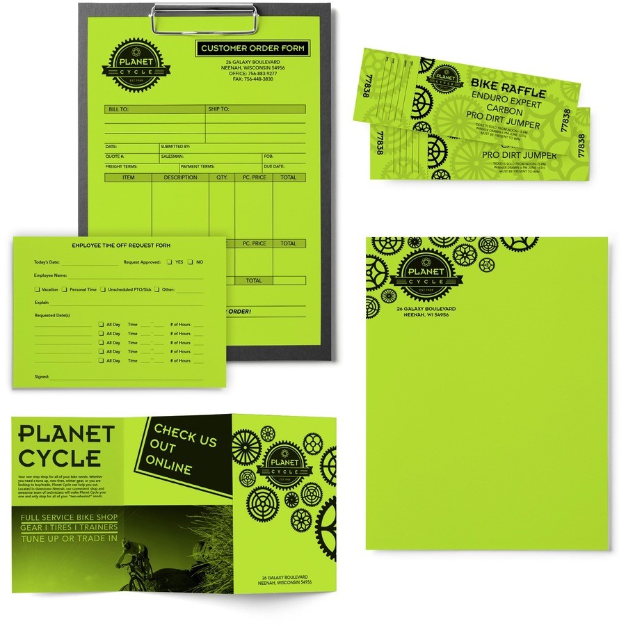 Neenah Paper WAU21859 Astrobrights Green 24lb 500 Sheets 8.5×11