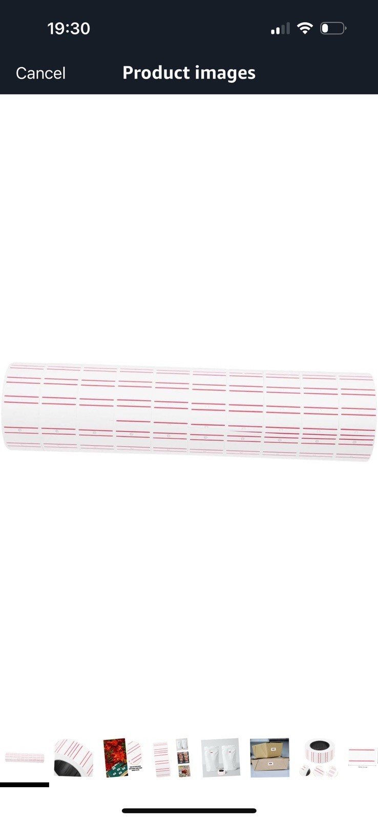 Crisp Printing Self Adhesive Tags 10 Rolls Blank Labels White Sticker Paper for