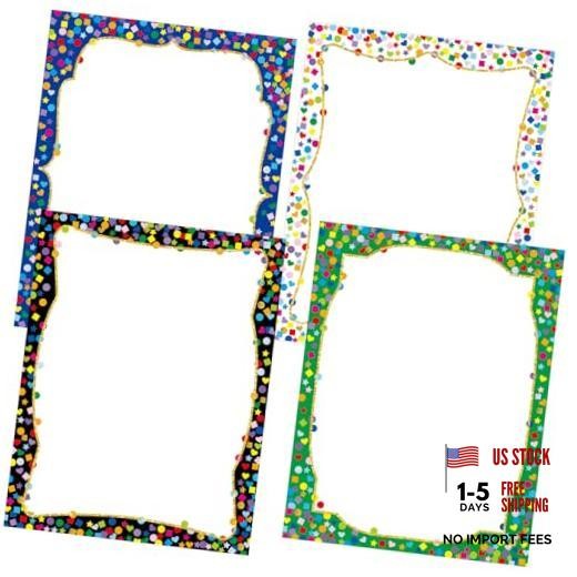80 Sheets Colorful Stationary Paper Dots Decorative Letterhead Papers for