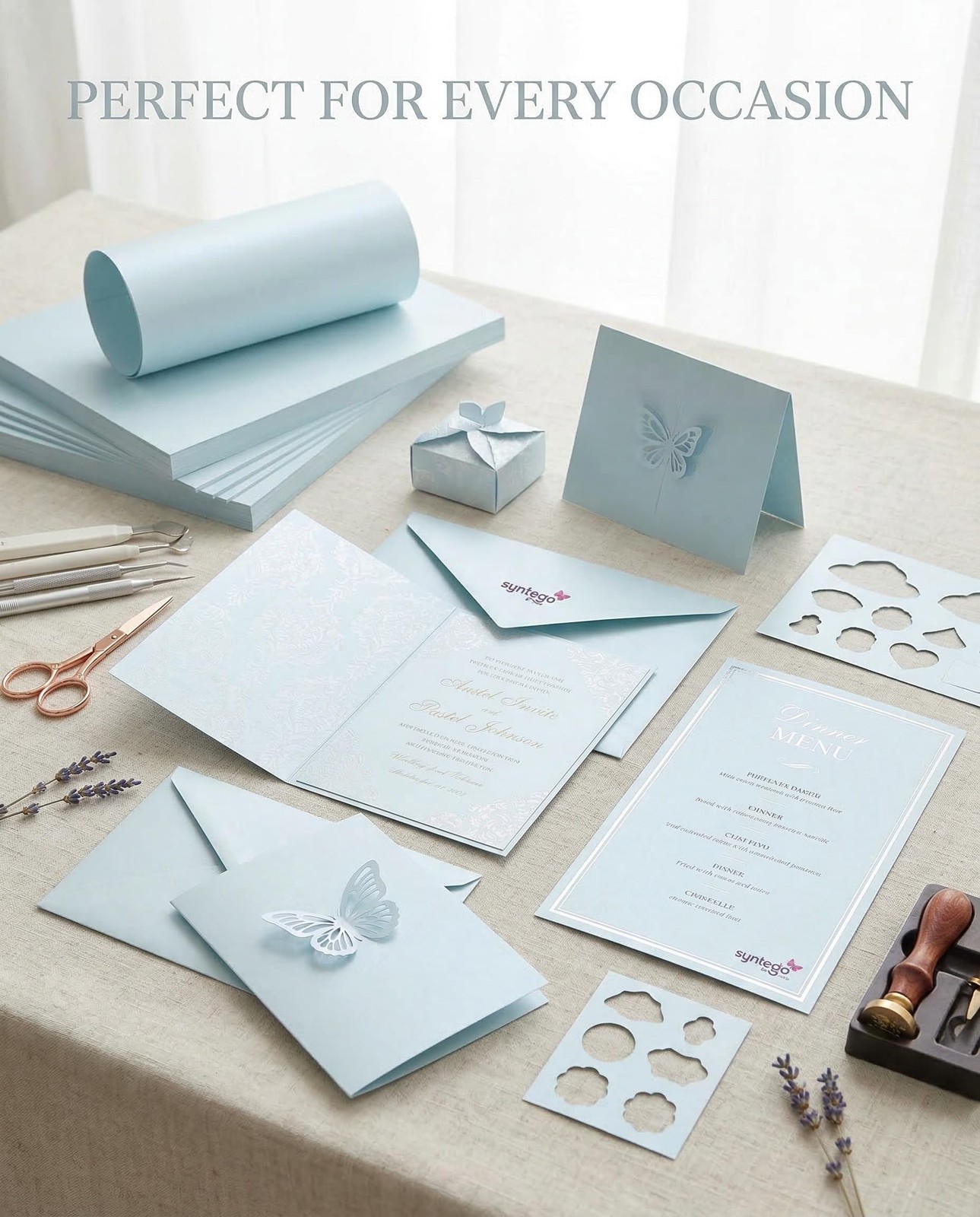 A4 Blue Majestic Pearlescent Shimmer Paper Double Sided 120gsm Suitable for…