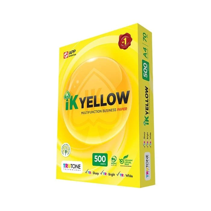 IK Yellow A4 Paper 70gsm | 500 sheets | 1 Ream