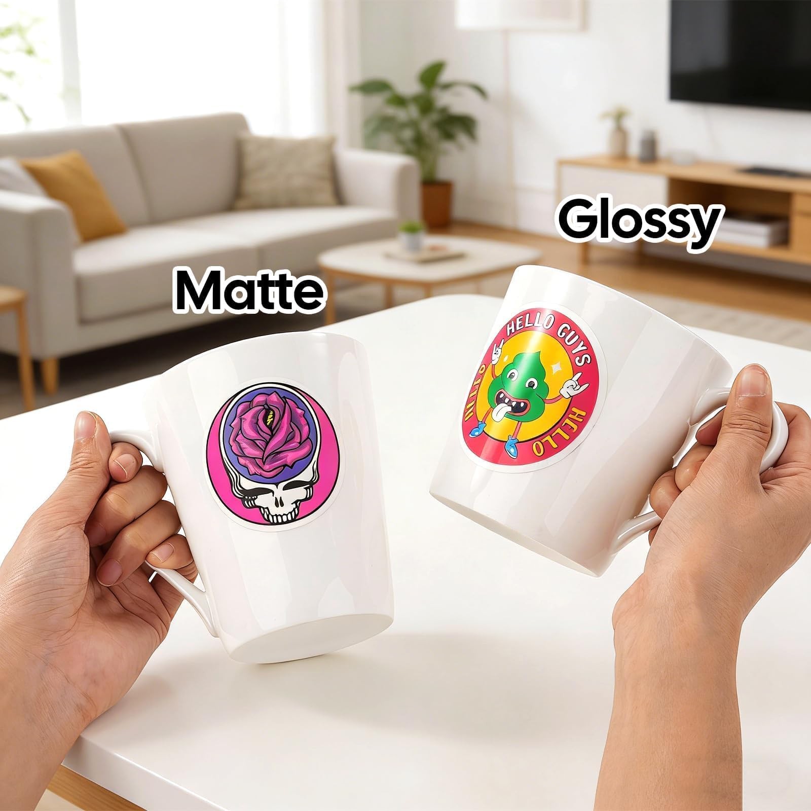Printable Waterproof Sticker Paper – 160 Sheets 8.5×11 for Inkjet/Laser Printers