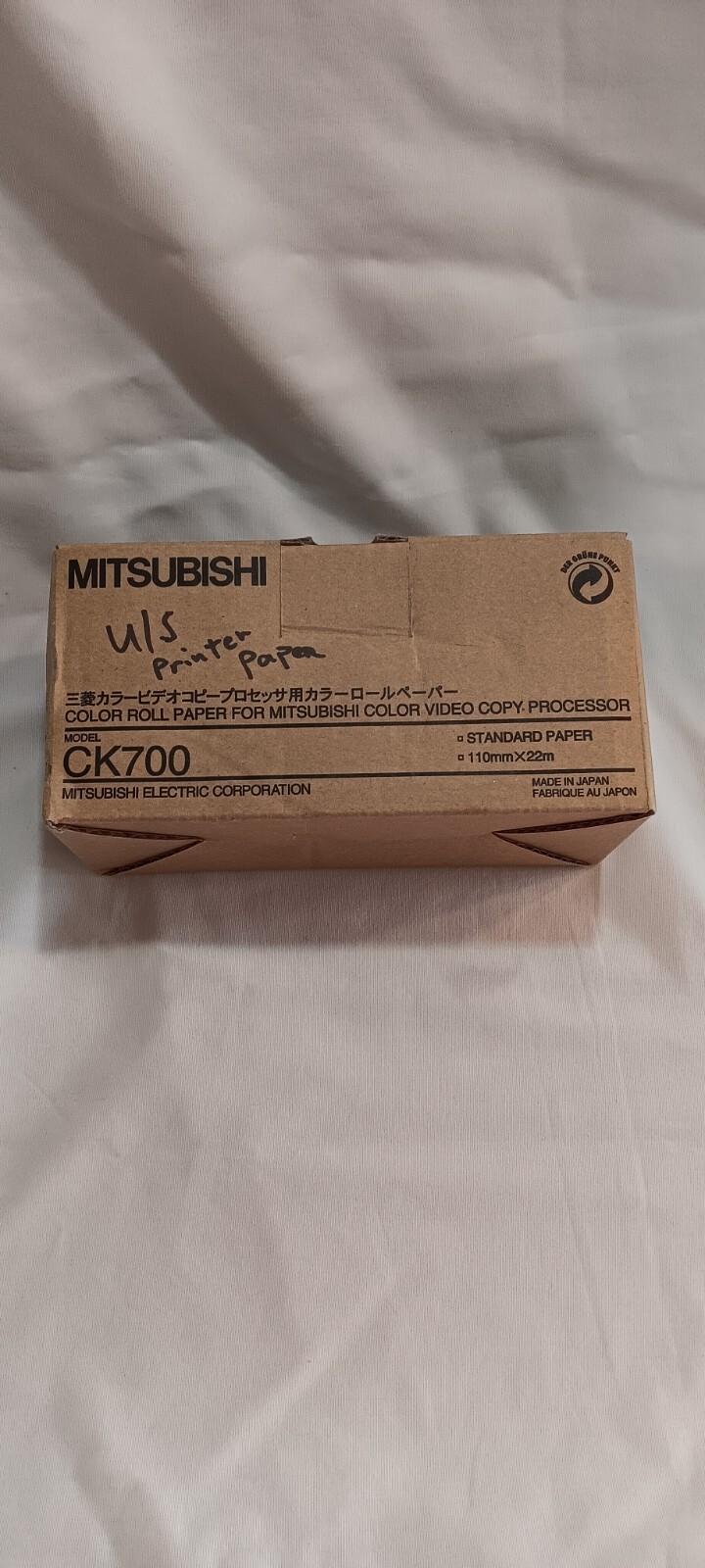 New Mitsubishi CK700 Papier 405583 Color Video Copy paper 110mm×22m