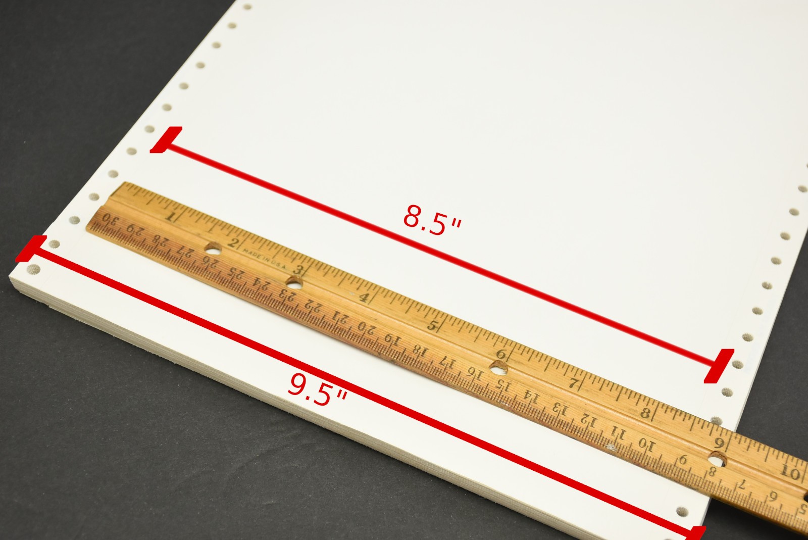 50pcs 1980s Memorex Dot Matrix Paper Smooth Edge Continuous Sheets 20lb 9.5×11″