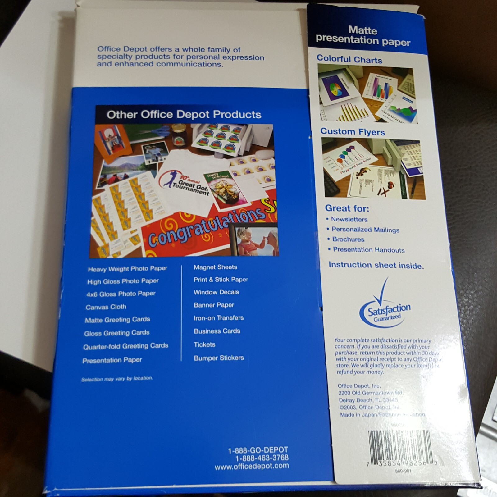 Office Depot Brand Premium Matte Inkjet Presentation Paper + Thicker loose paper