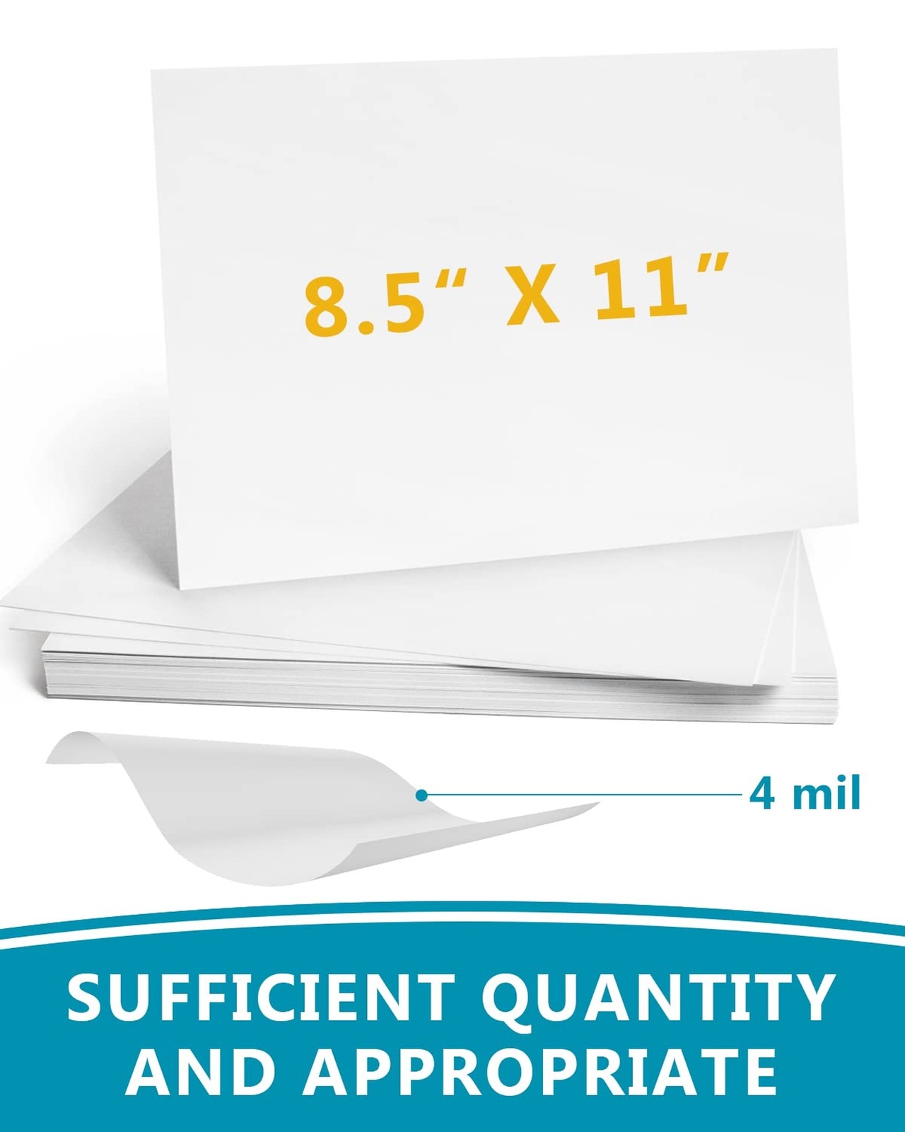 QYH Premium Printable Vinyl for Inkjet Printer-20 Matte Sticker Paper Waterpr…