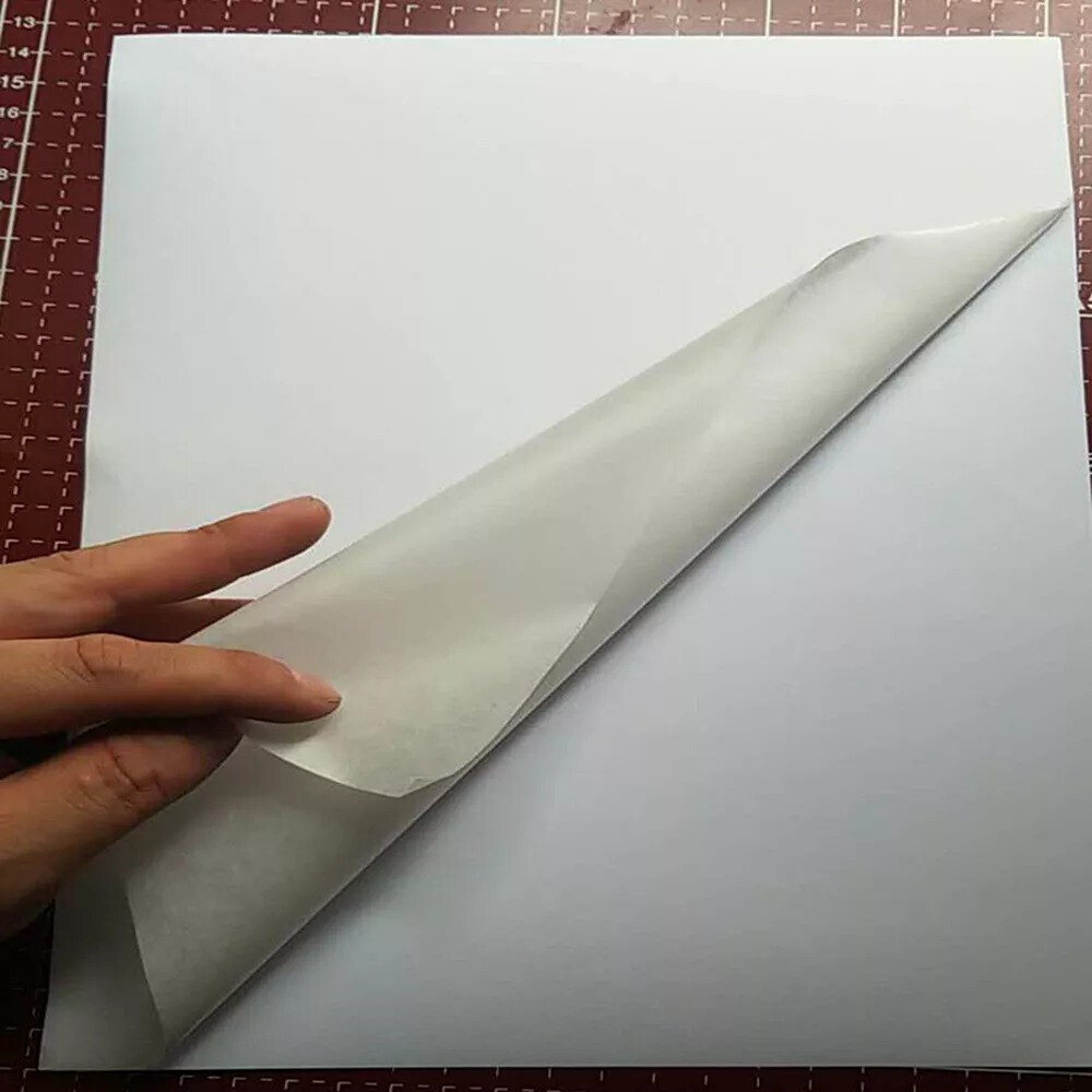 50Pcs Self Adhesive A4 Stickers Paper Label Sheet Washi Album Inkjet Printer