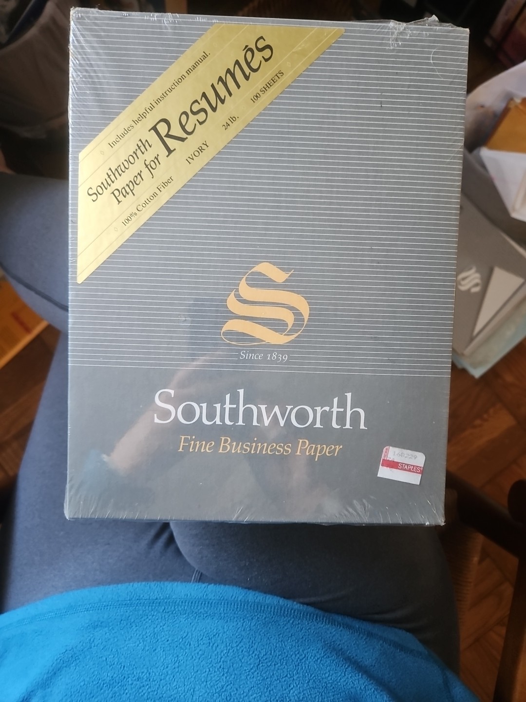 Southworth R14ICF Resume Paper Sealed Vintage Stock “Parchment Deed”