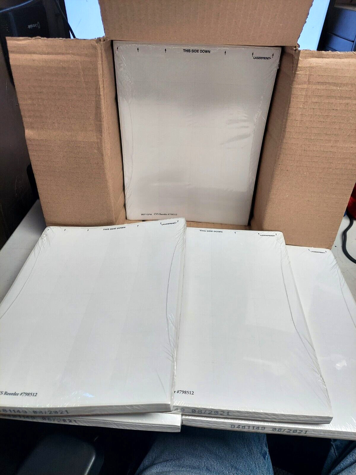 Box of 500 Sheets – POS Label Stickers for a Laser Printer