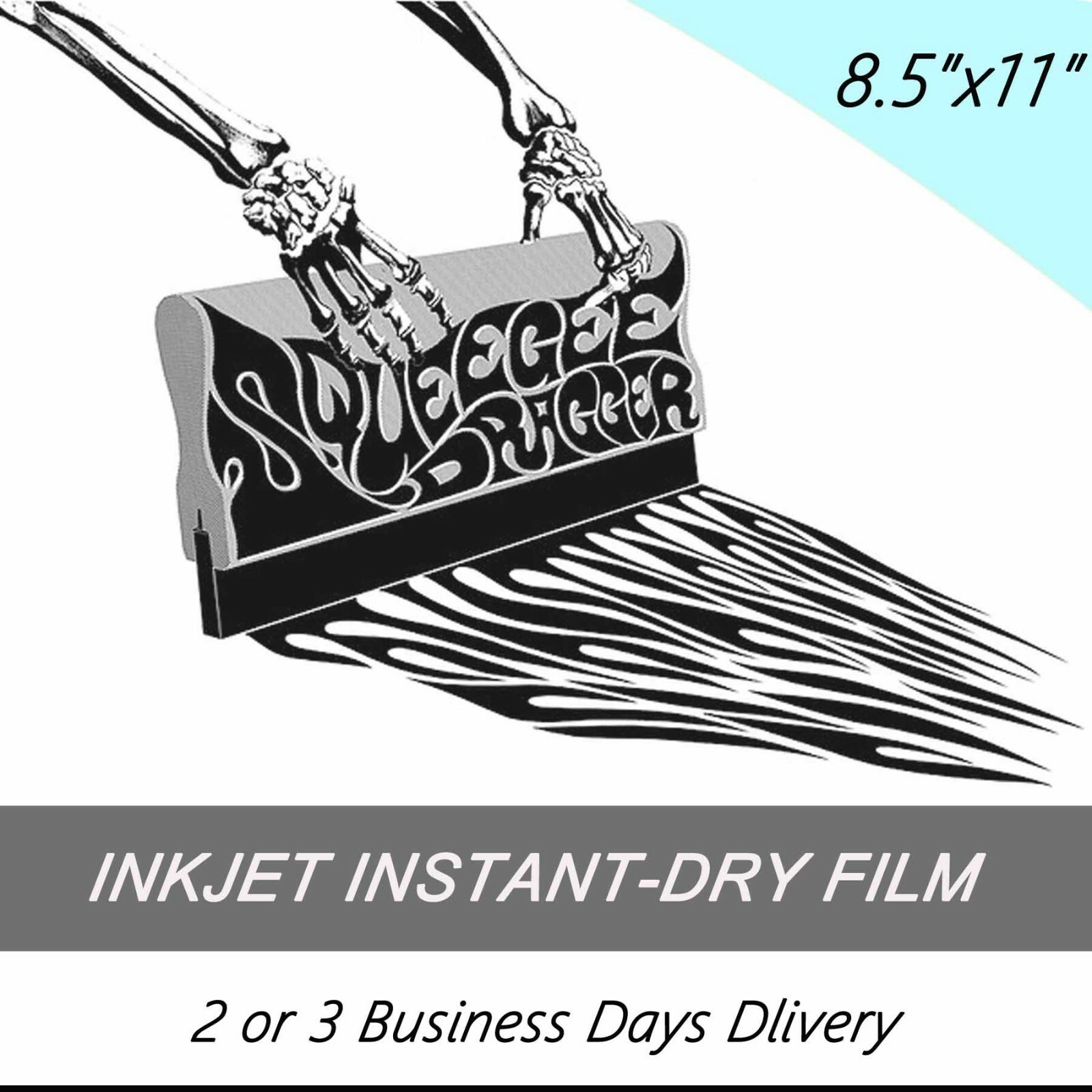 Waterproof Inkjet Milky Transparency Screen Printing Film 100 sheets,8.5″ x 11″