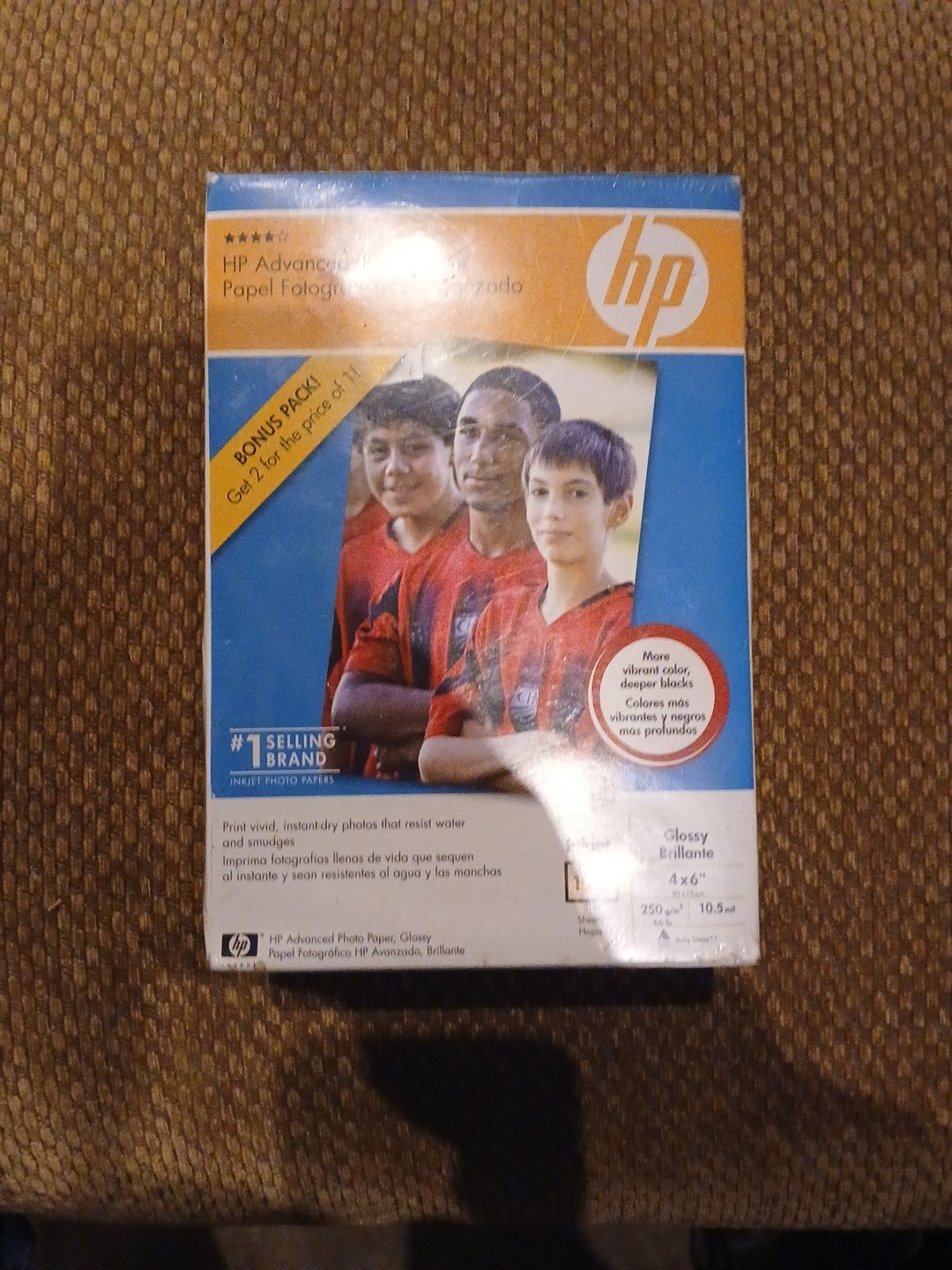 HP Advanced Photo Paper 4” x 6″ Glossy 10.5 Mil 200 Sheets 2007 Unopened 2 Packs