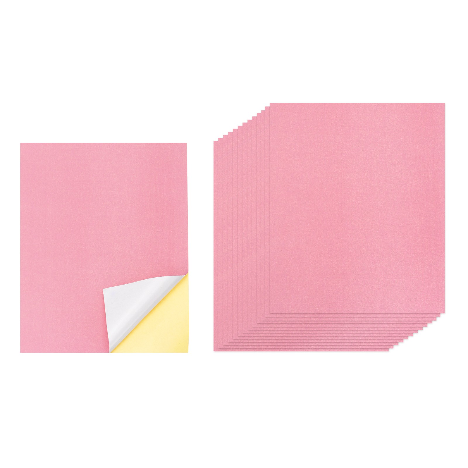 Printer Self Adhesive Paper, 30 Sheets, Pink