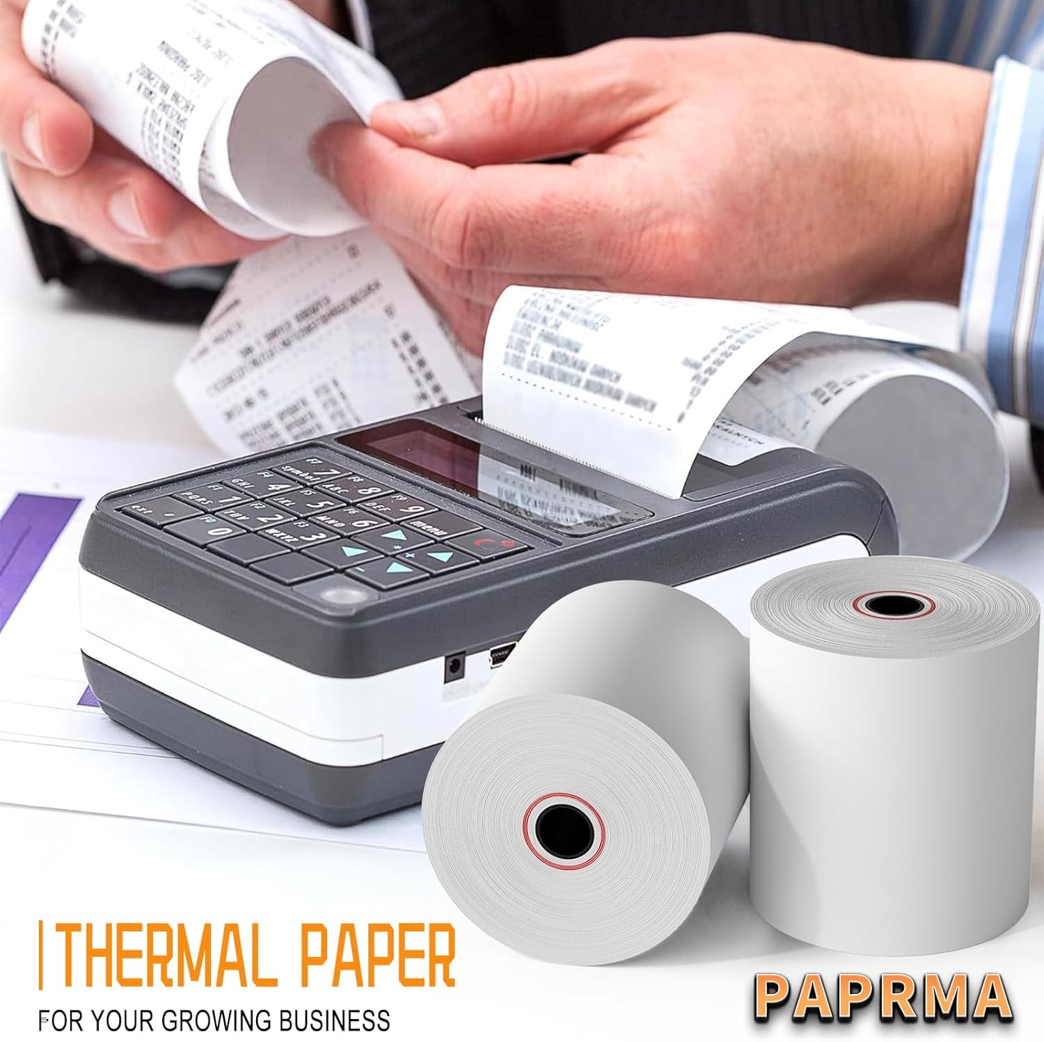 3 1/8” x 230ft’ Thermal Paper Receipt 10 Rolls, 3 1/8 x 230ft, 10 Rolls