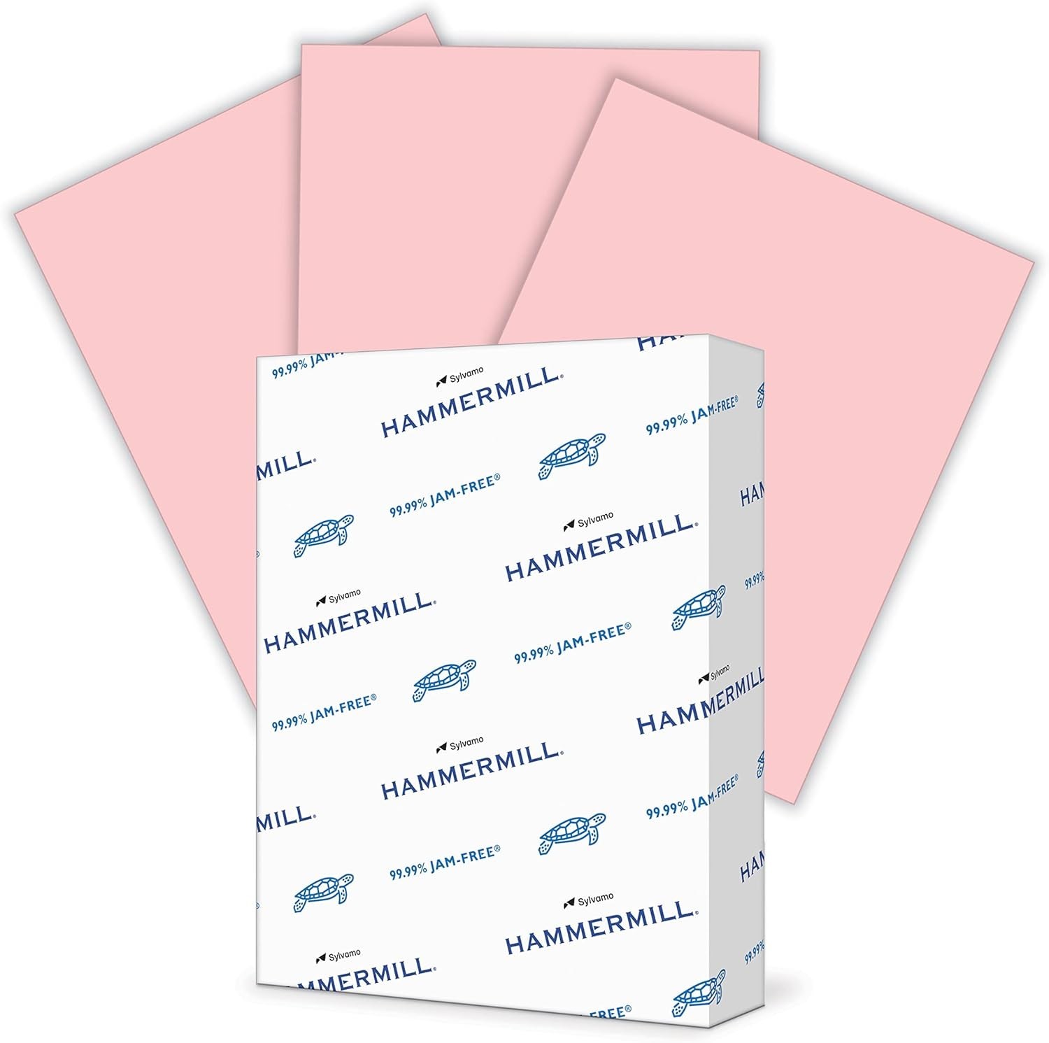 Pastel Pink Colored Paper, 500 Sheets, 8.5×11 – Eco-Friendly 30% Recycled