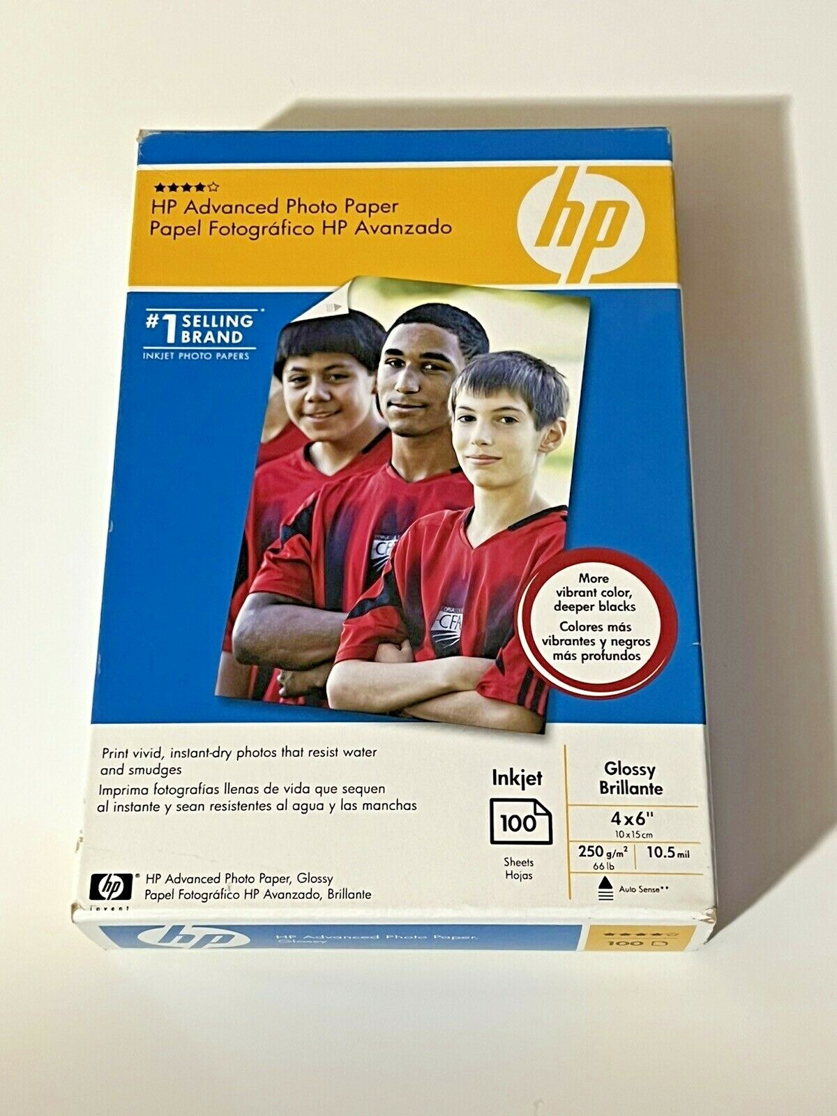 *new & sealed* HP Advanced Photo Paper – 100 sheets – inkjet – 4″ x 6″