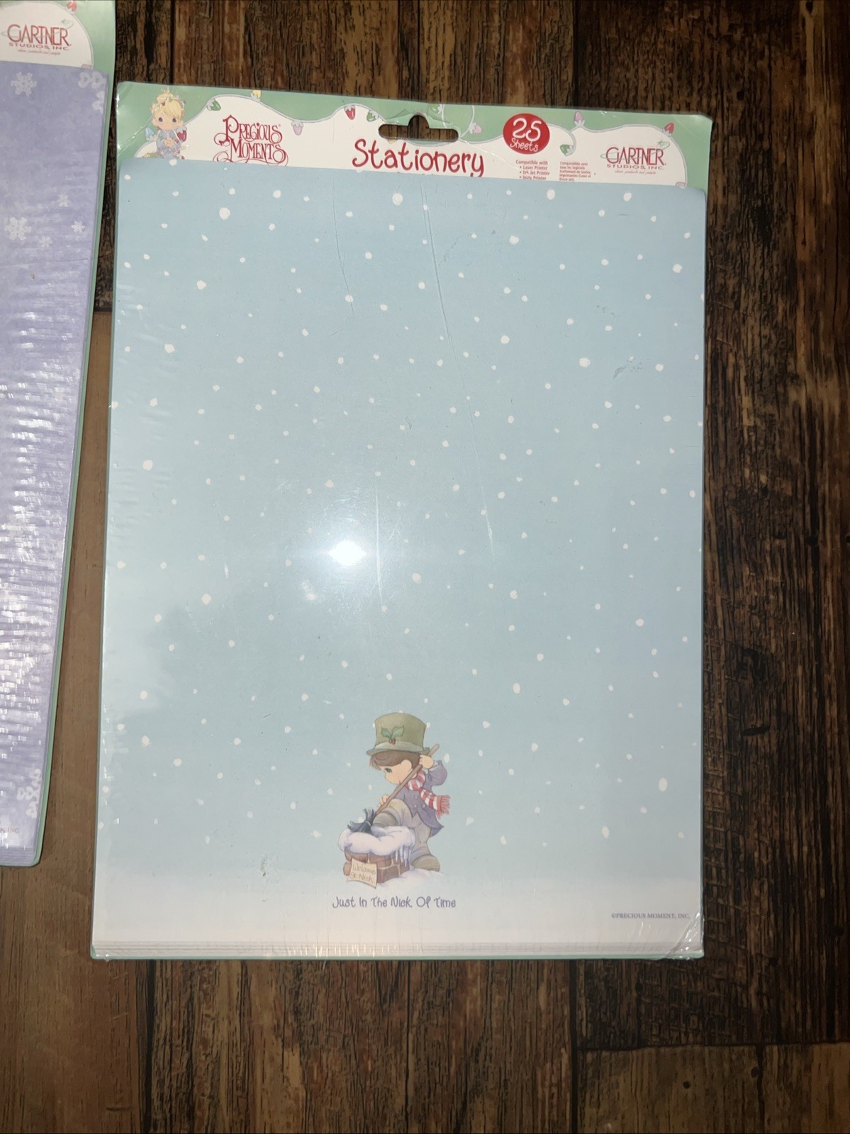 New Holiday Precious Momnts 25 sheets 8 1/2″ x 11″ Christmas Letters Family Snow