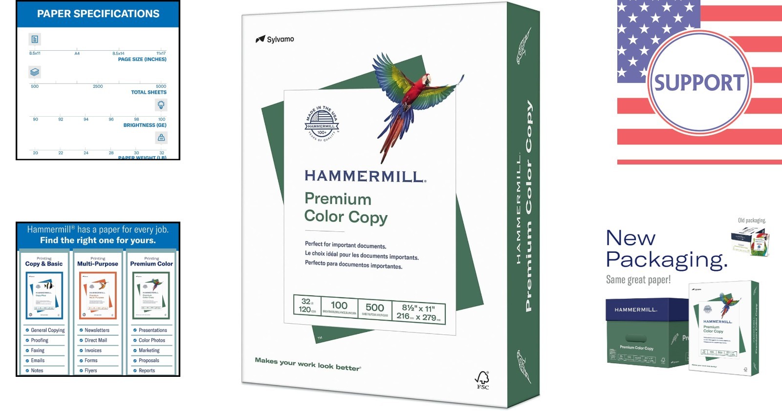 High-Quality 32 lb Color Copy Paper – 8.5″x11″, 100 Brightness, 500 Sheets