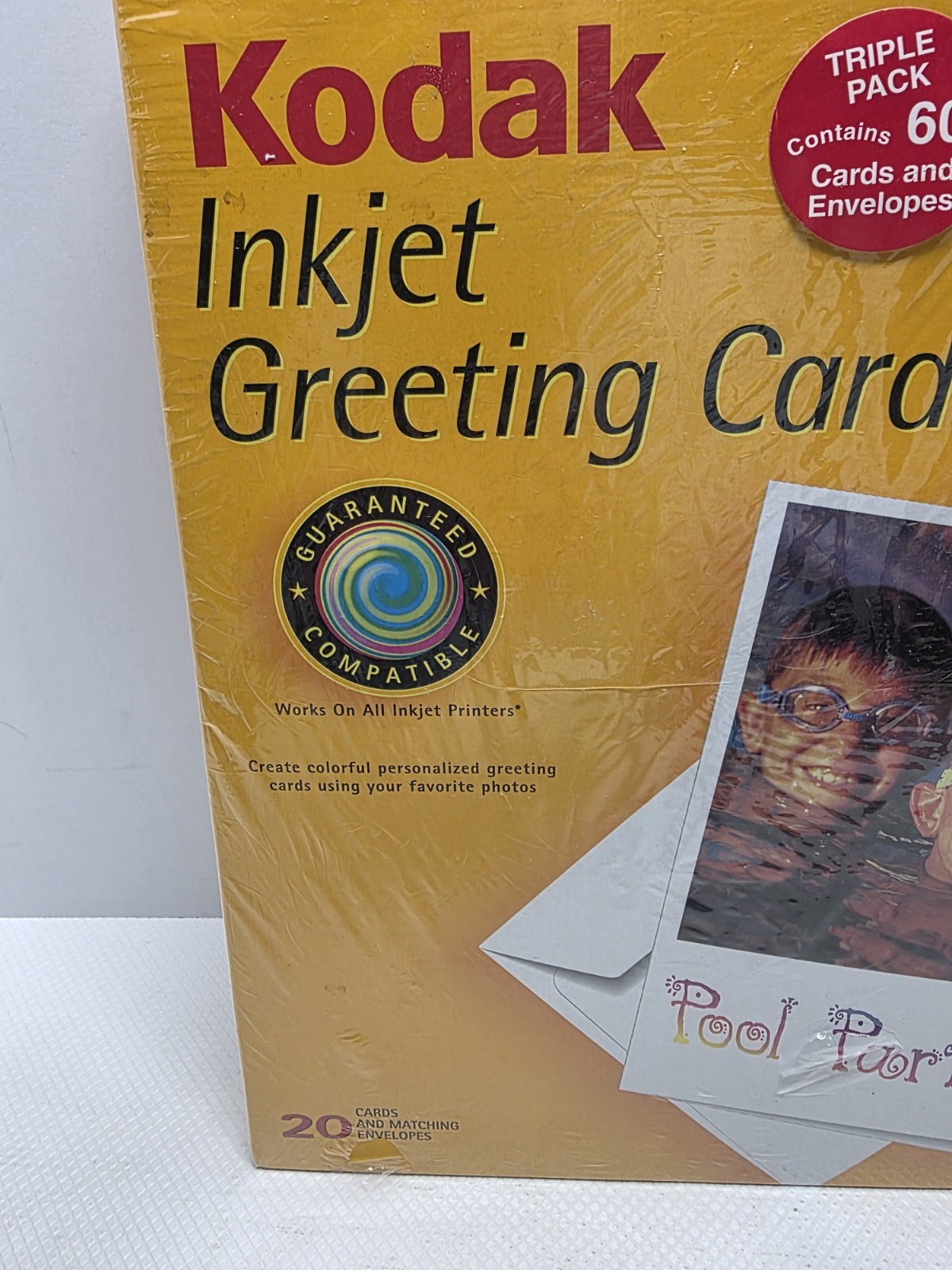 Kodak Inkjet Greeting Cards Triple Pack 60 Cards Envelopes Matte Half Fold New
