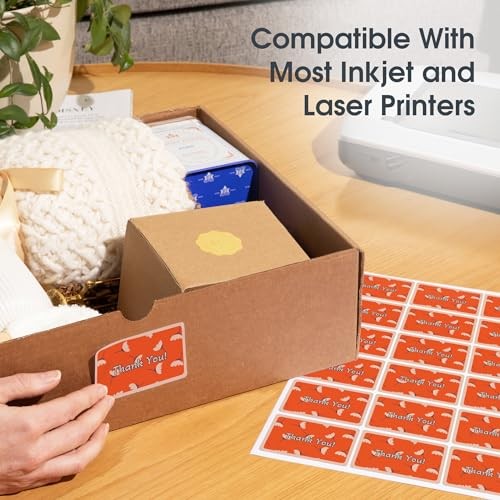 Printable Shipping Address Labels Compatible with Inkjet 4″ X 2″ 5000 Labels
