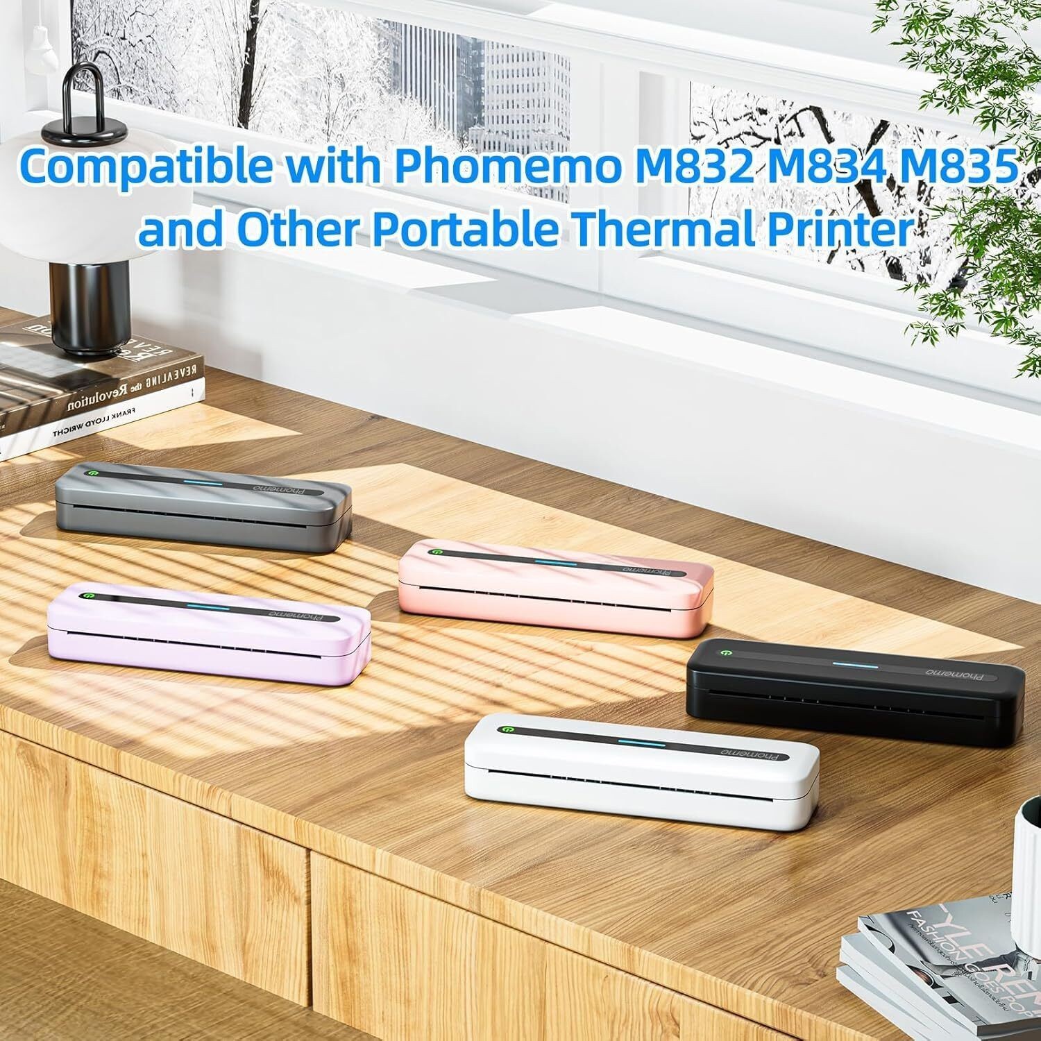 2-28Rolls lot Thermal Paper 8.5″x11″ US Letter Thermal Paper Rolls for M08F M832