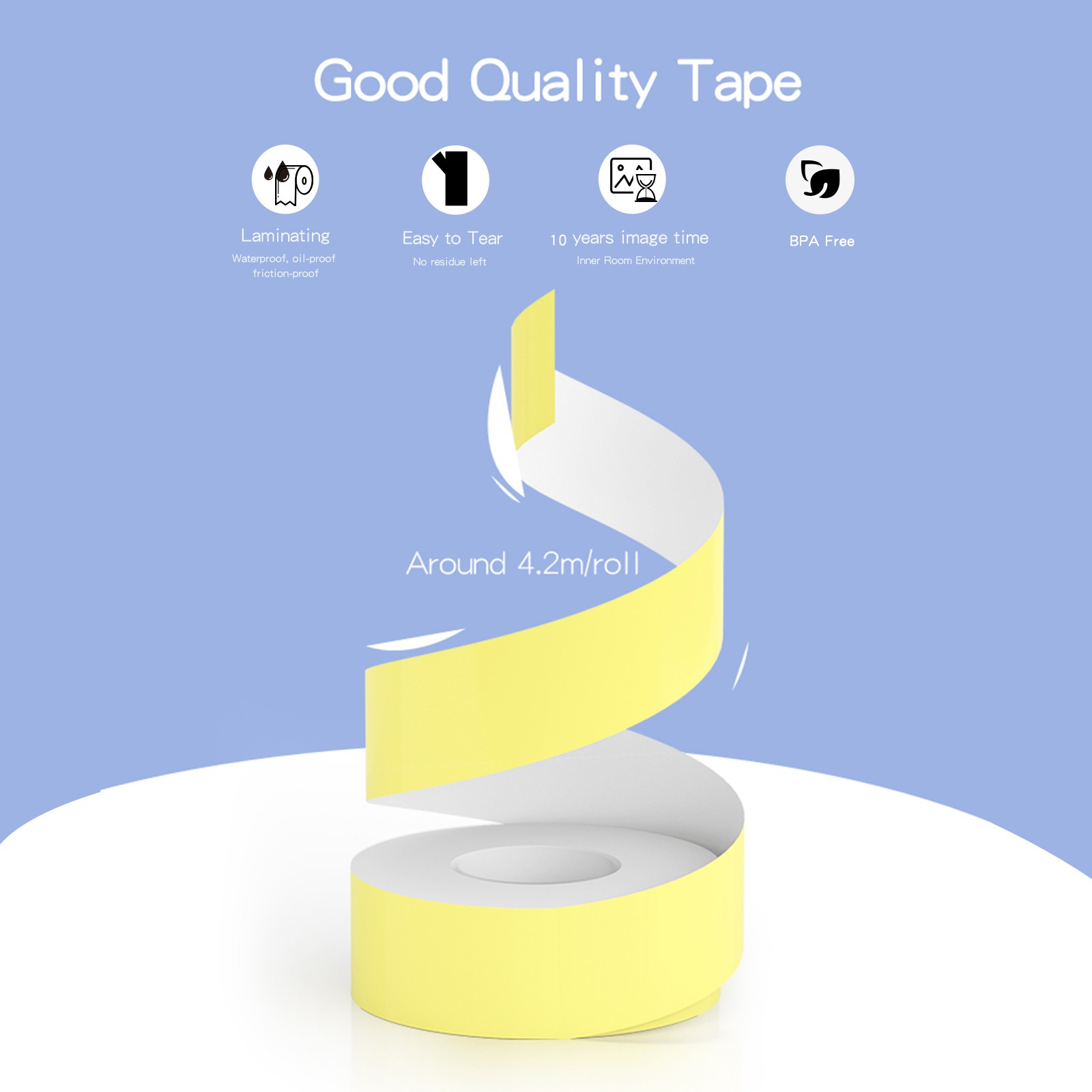 PeriPage Thermal Label Paper Waterproof Oil Proof For L1 Mini Pocket BT Printer