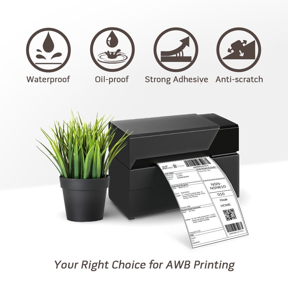 Phomemo High-Quality 4×6 Direct Thermal Shipping Labels – Sticker Paper