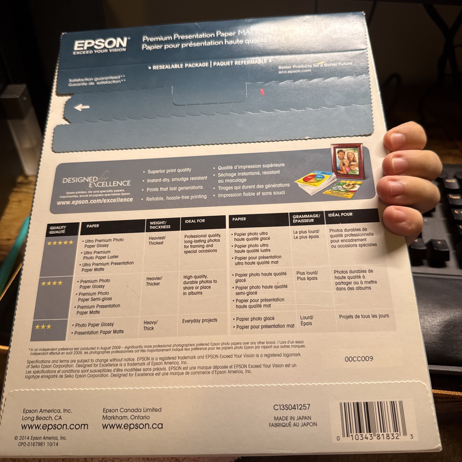 Epson S041257 Matte Paper ~ 50 Sheets