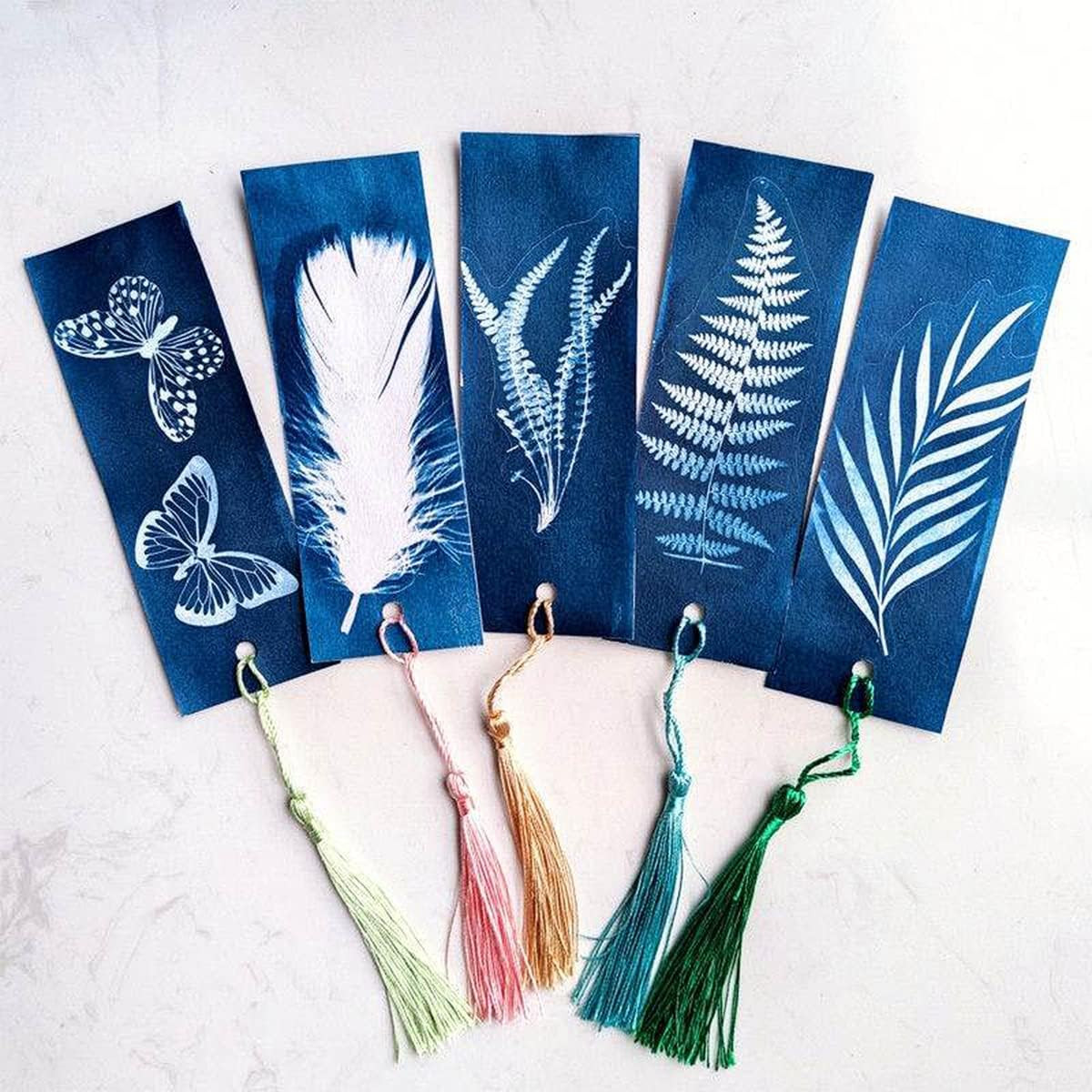 30 Pcs Cyanotype Paper Sun Print Paper Kit High Sensitivity Nature Drawing Print