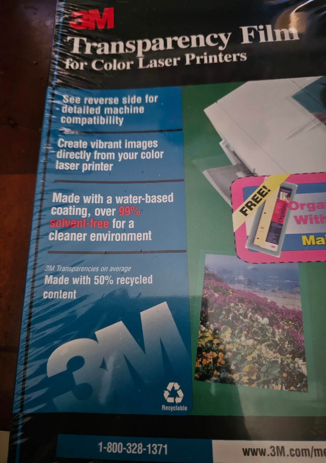 NEW 3M Transparency Film For Color Laser Printers HP CG3700 50 Sheets 8.5″ x 11″