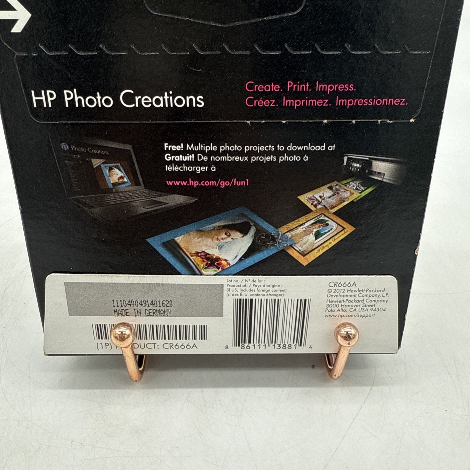 HP Premium Plus Photo Paper 80 lbs. Soft-Gloss 4 x 6 100 Sheets/Pack CR666A