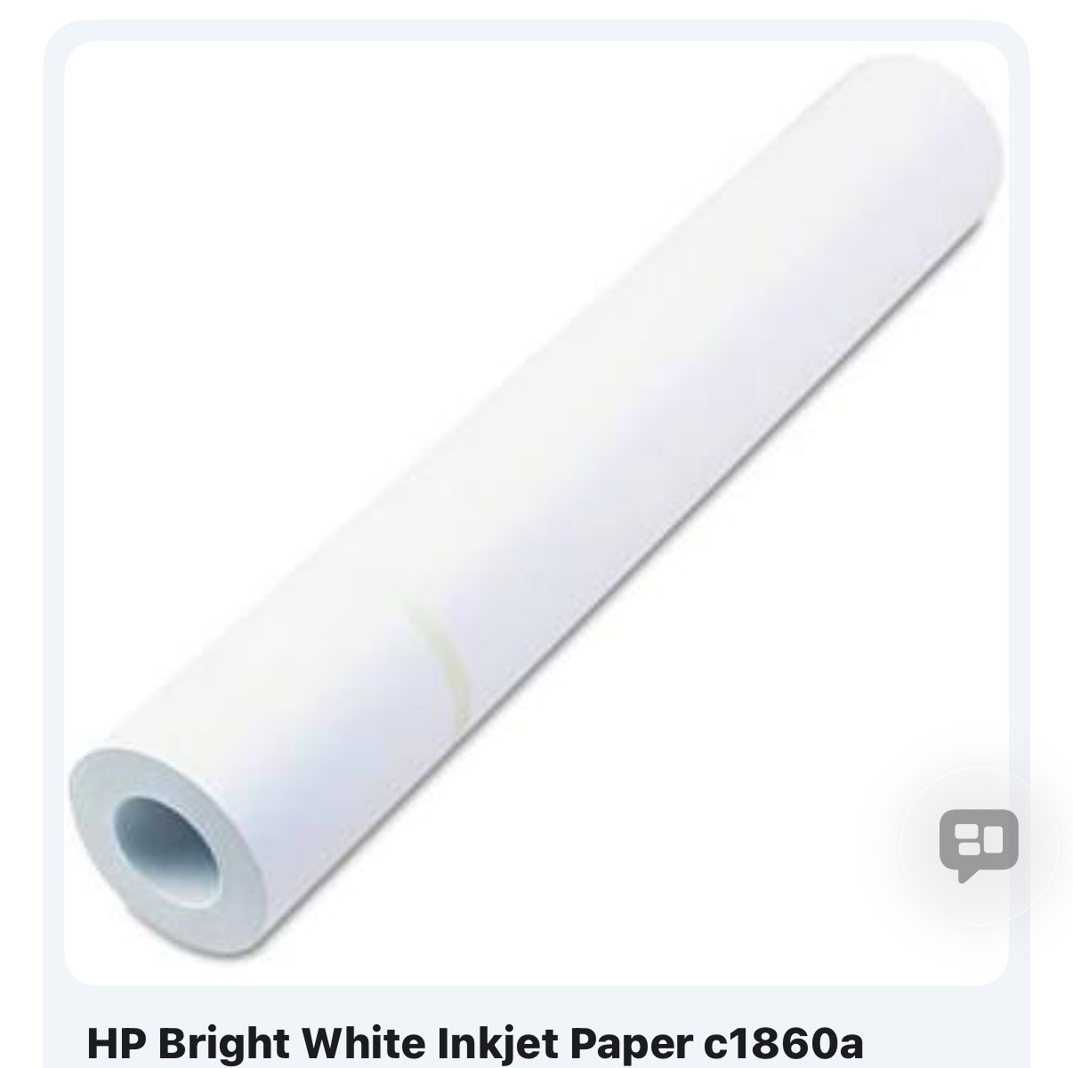 NEW SEALED HP C1860A Bright White Inkjet Paper Roll 24″ x 150 ft 90gsm 2″ Core C