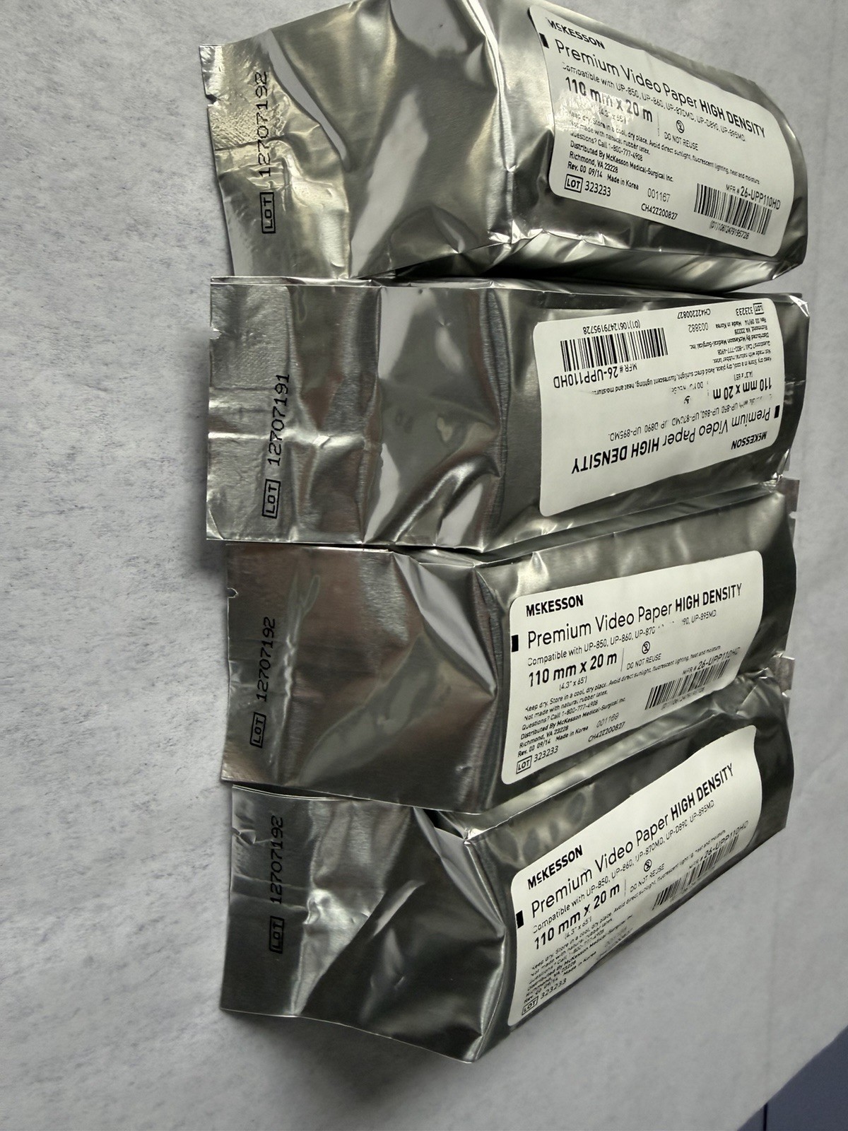 McKesson Premium Video Paper – High Density 110 mm X 20 m Sealed Roll 26UPP110HD