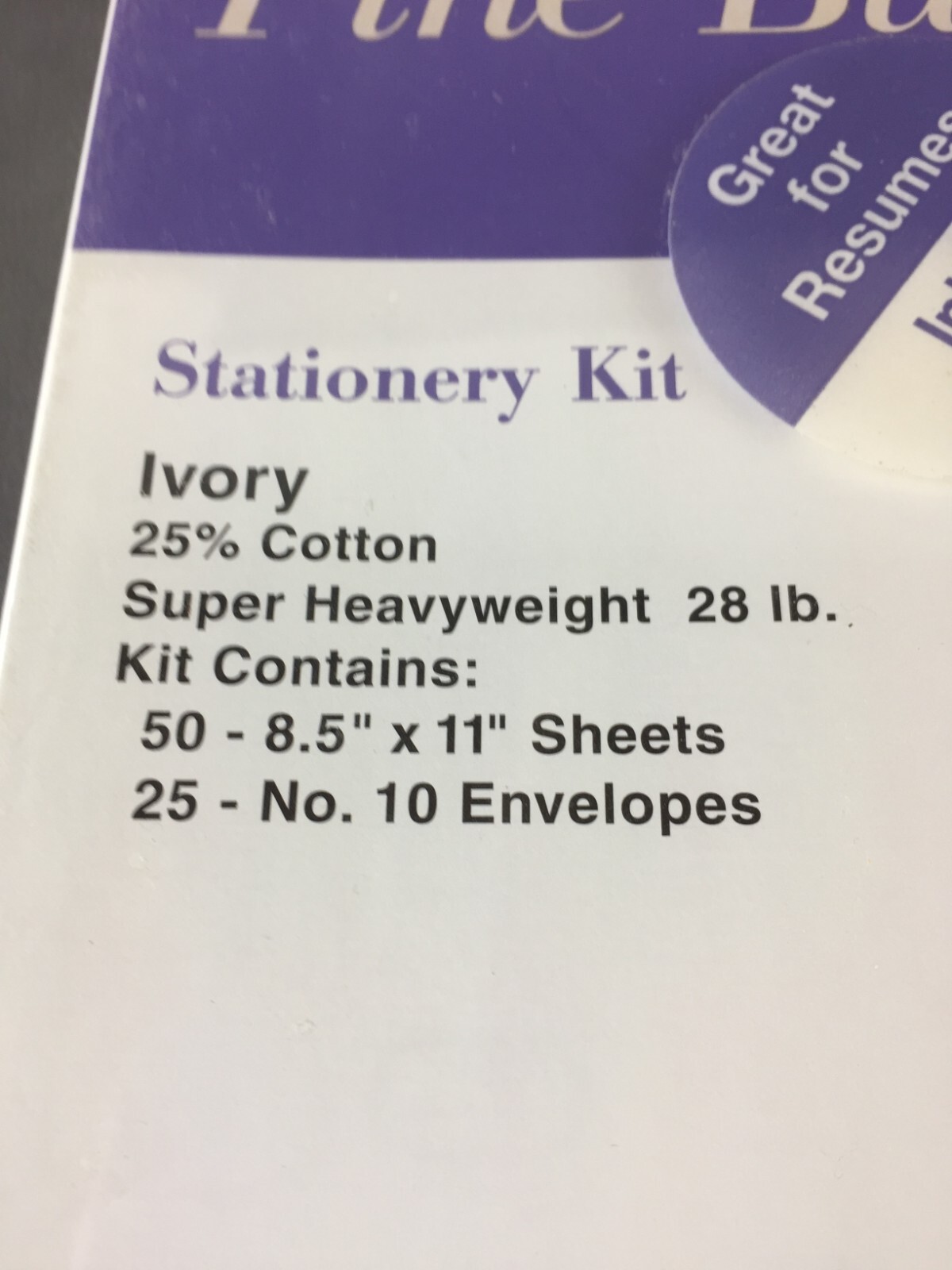 Set of 2 Packages IBM Stationery Kits Fine Business Paper for Printers/Copiers