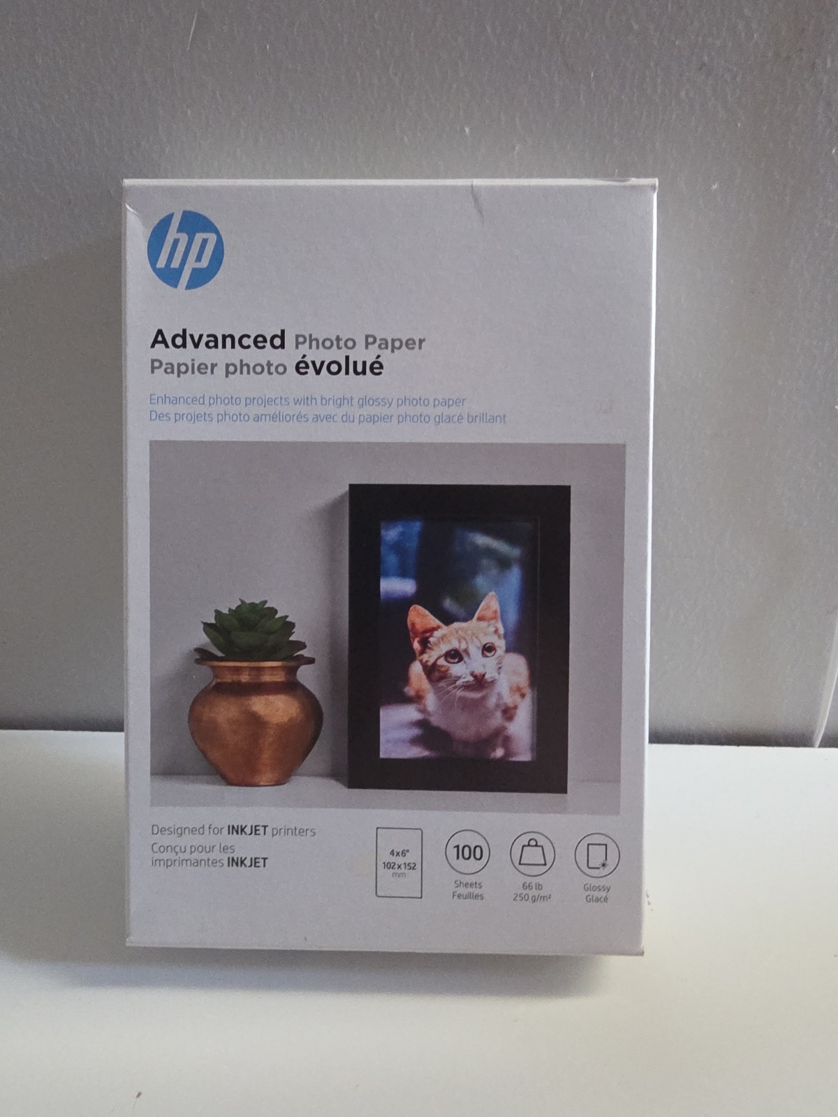 Hewlett Packard Q6638A 4 x 6 inch Glossy Printer Paper – 100 Sheets