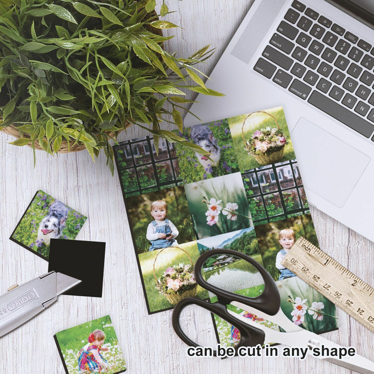 50 Sheets Printable Magnet Paper Magnetic Photo Paper 8.5×11 Matte Inkjet Laser