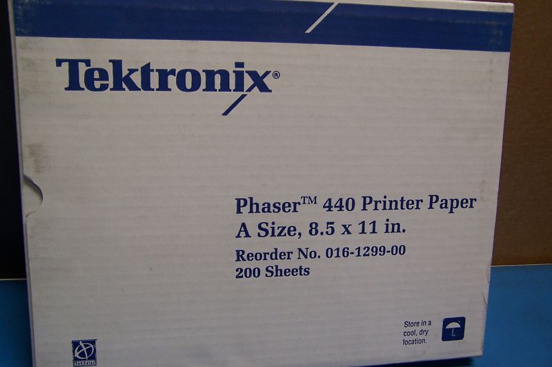 Tektronix Phaser 440 Printer Paper 016-1299-00