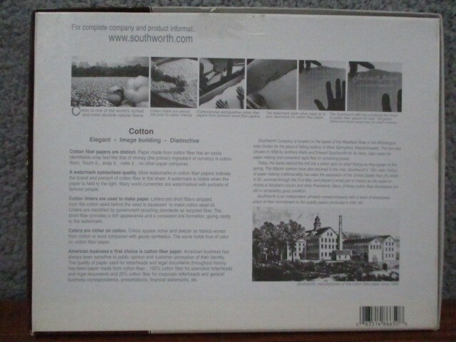 Lot Of 2 80 Southworth White 24lb Open Pack APPROXIMATELY 150 PAGES 8.5×11