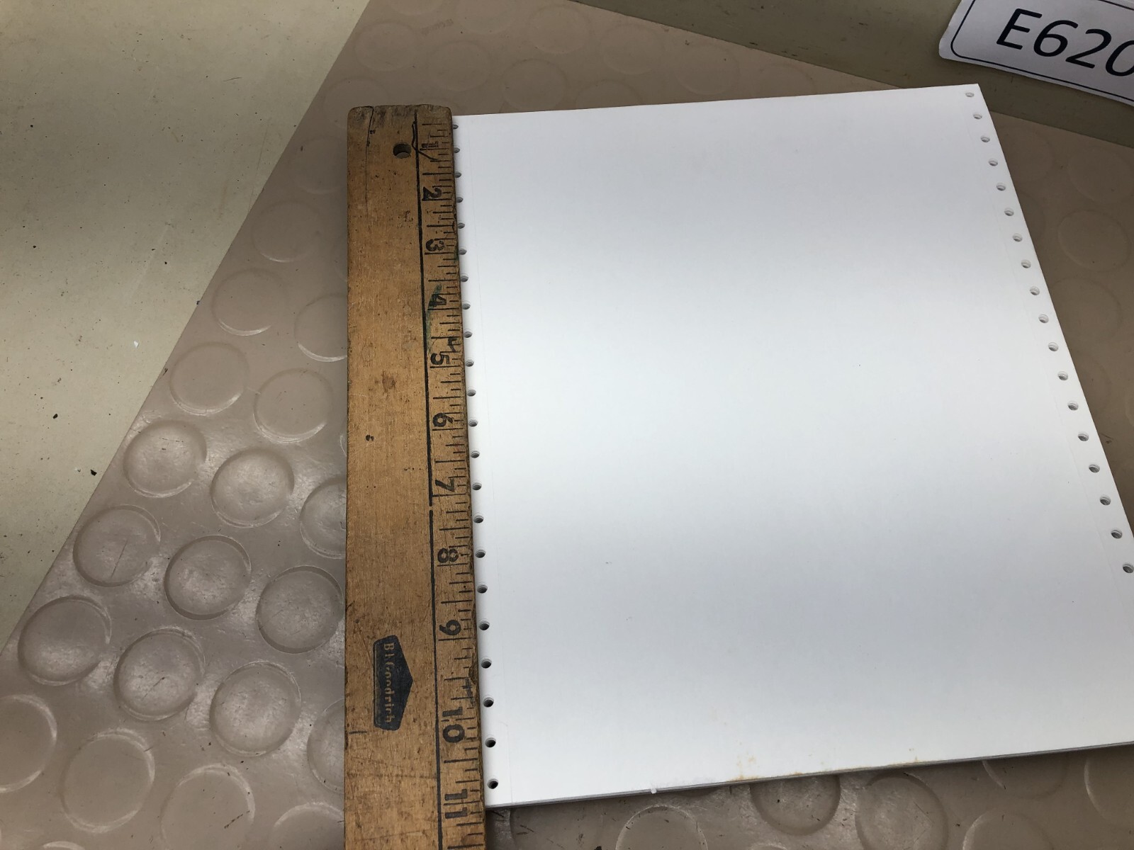 Vintage Continuous Tractor Feed Dot Matrix Printer Paper 9.5″ x 11″ 150+ sheets