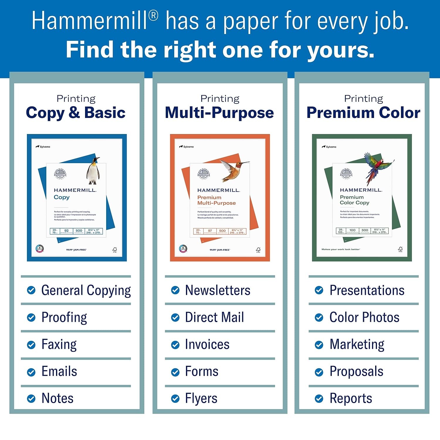 Hammermill Printer Paper, Premium Laser Print 24 lb, 8.5 x 14-1 Ream (500