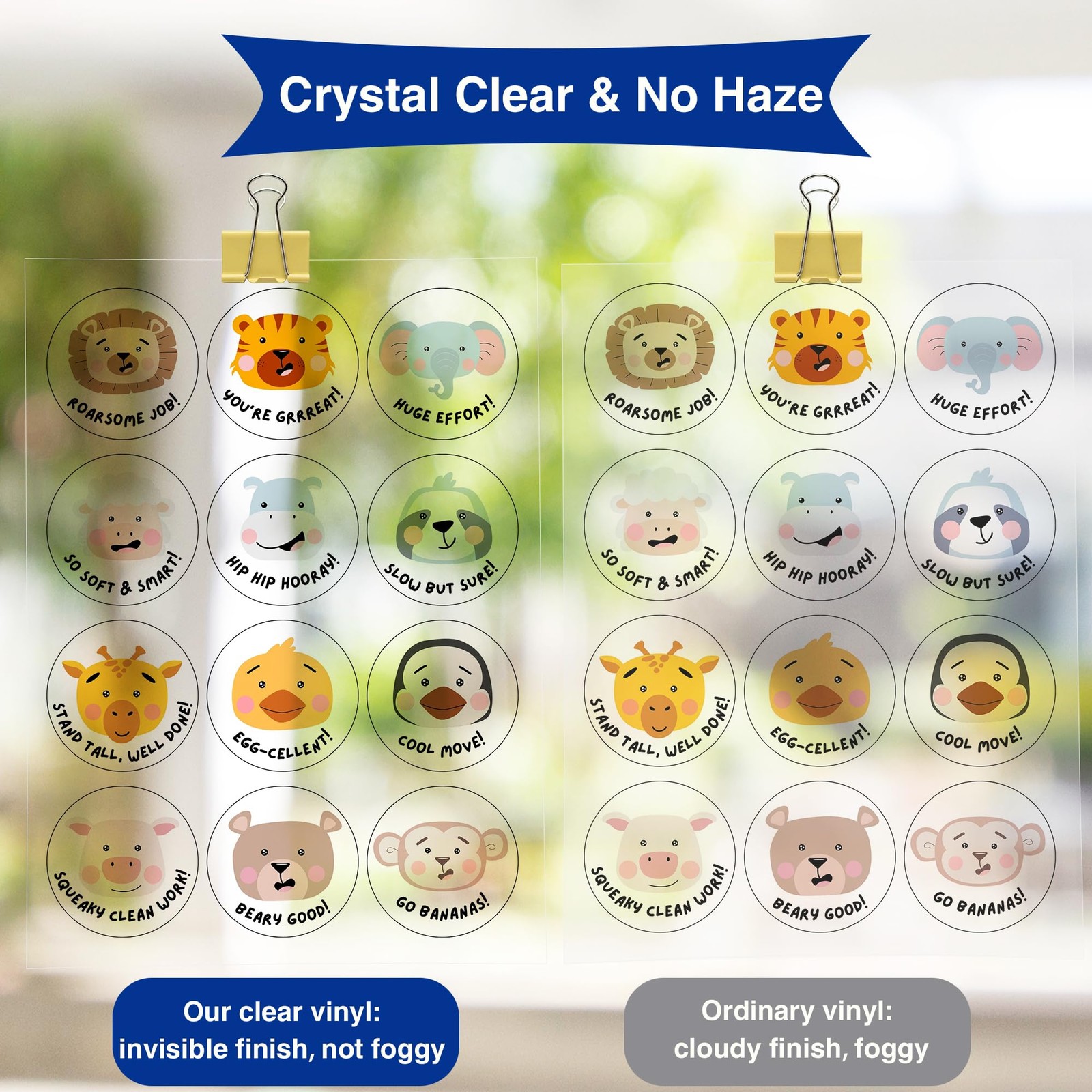 8.5×11 Clear Printable Vinyl Sticker Paper for Inkjet & Laser Printers, 100% …