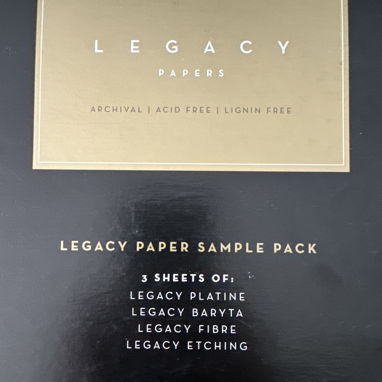 Epson Legacy Sample Papers 8.5 x 11, 12 sheets, Platine, Baryta, Etching, Fibre
